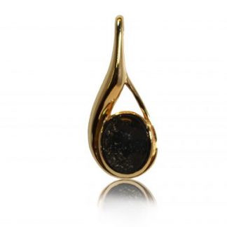 modern ashes pendant in gold