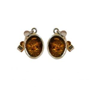 Ashes earrings - oval drop